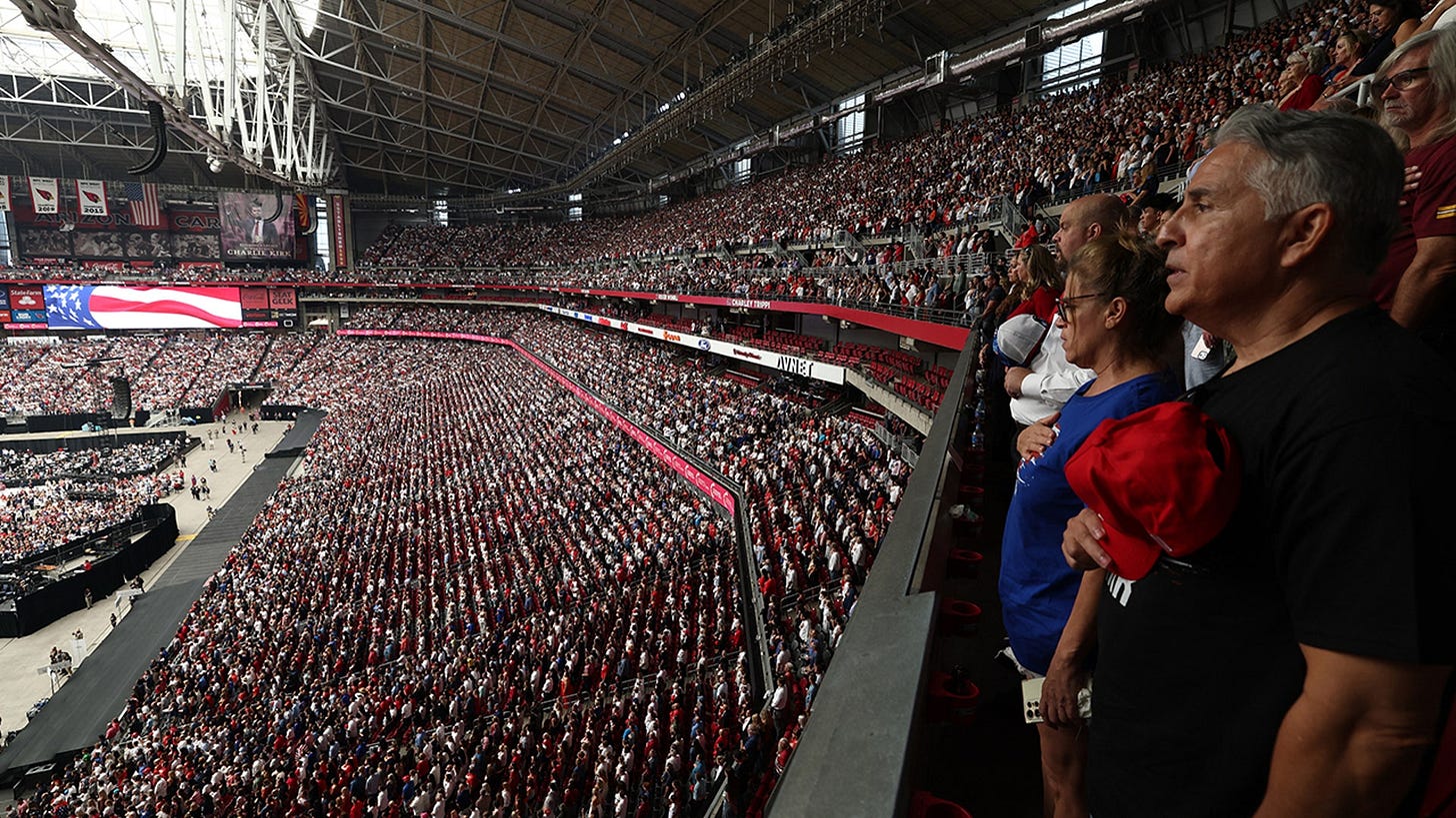 Photos from Charlie Kirk memorial service at Arizona's State Farm ...