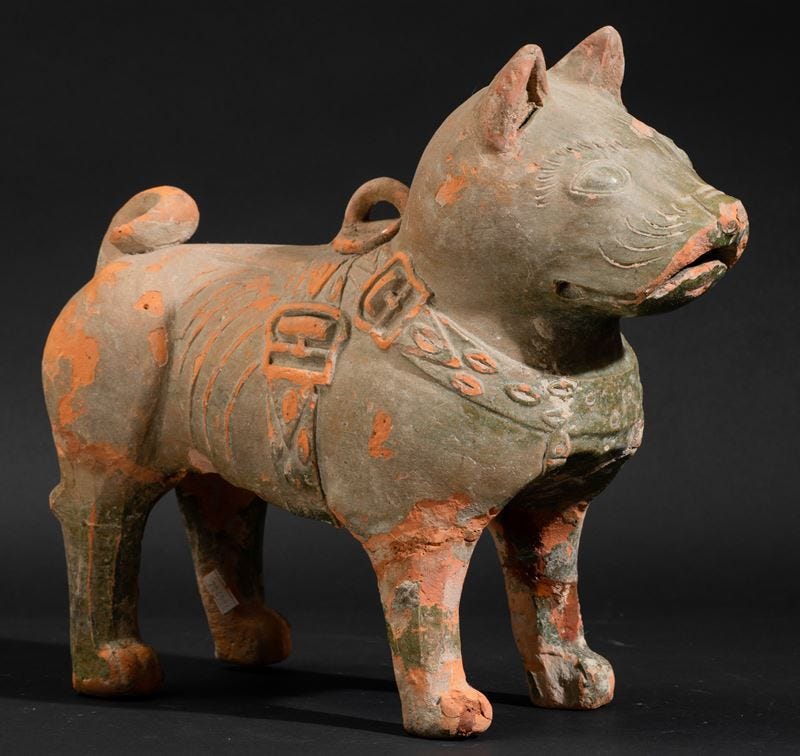 A terracotta pitcher, China, Han Dynasty - Auction Chinese Works of Art -  Cambi Casa d'Aste
