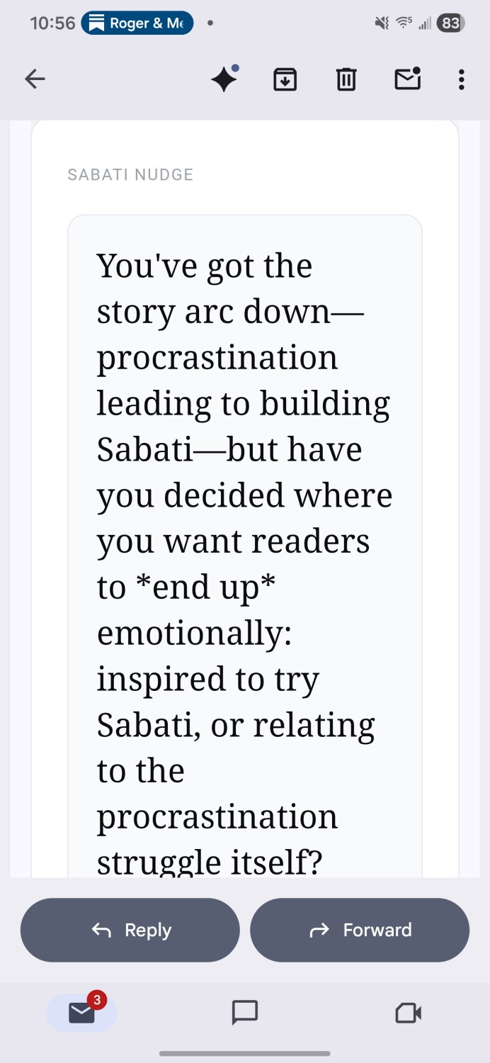 Email nudge from Sabati about this story Email nudge from Sabati about this story