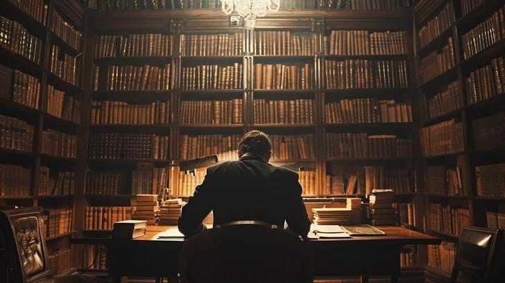 Free Studying in Library Image | Download at StockCake