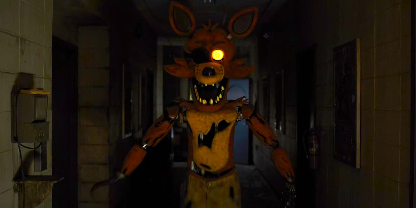 Foxy is the only animatronic in the movie that fits with the orange and red  eyes, in my opinion. : r/fivenightsatfreddys
