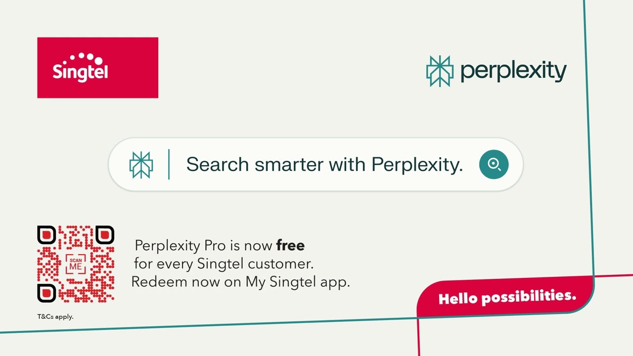 Perplexity Pro is now free for every Singtel customer.