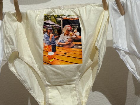 Art Installation with Knickers - Suzy Starlite