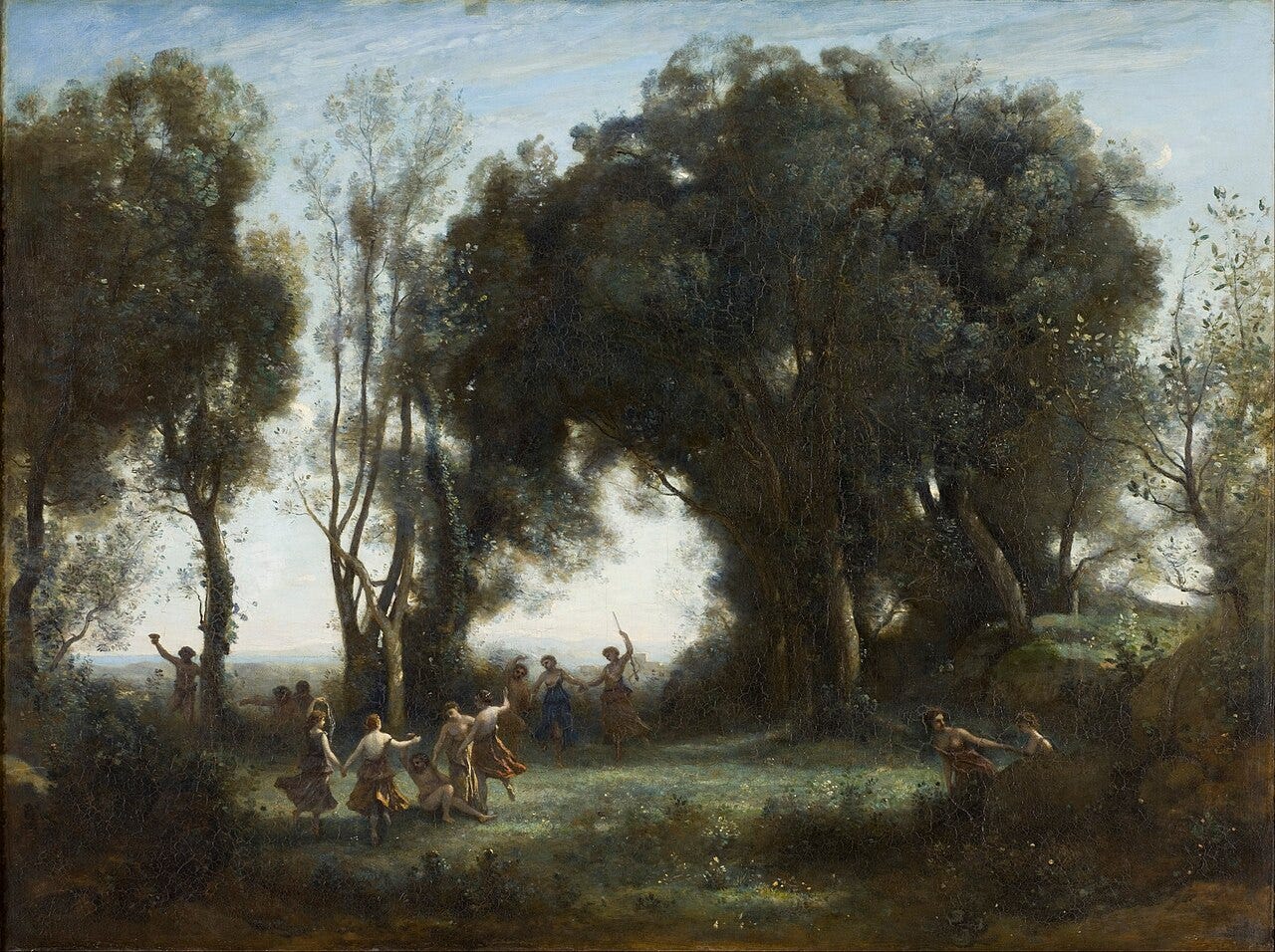 Camille Corot, A Morning, The Dance of the Nymphs, 1850.