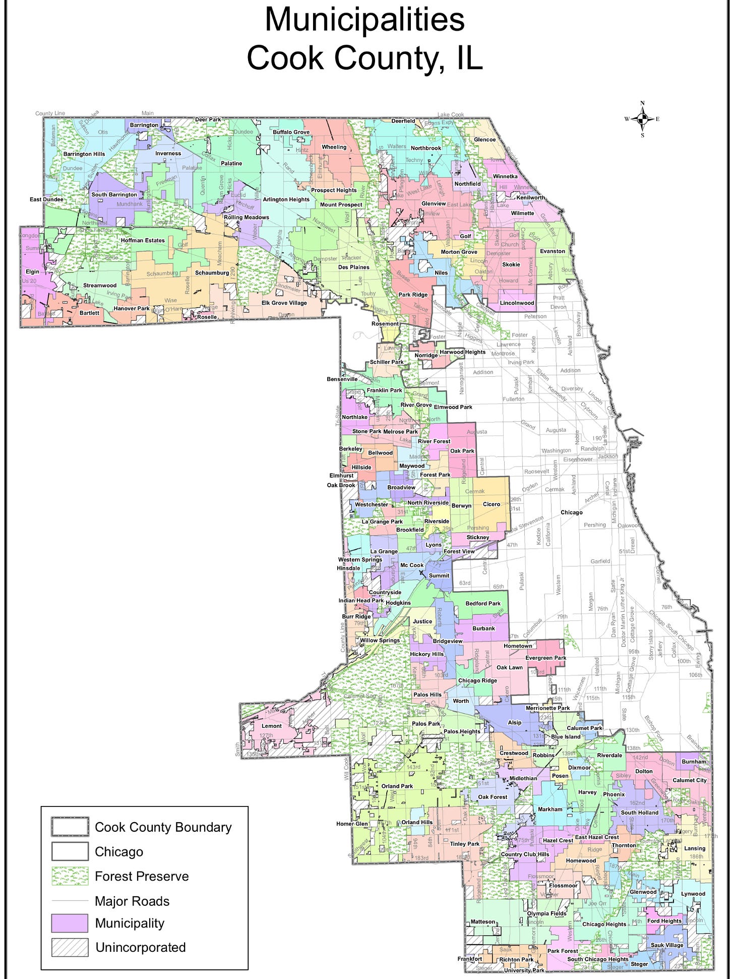 Municipalities of Cook County, Illinois : r/MapPorn Municipalities of Cook County, Illinois : r/MapPorn