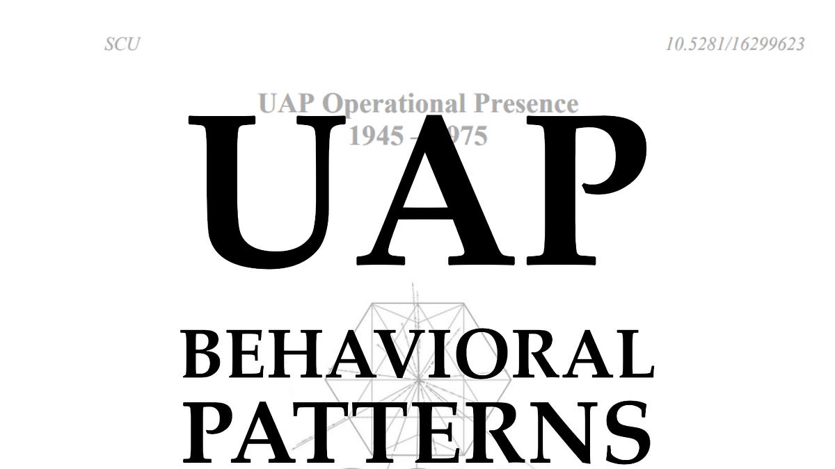 Possible UAP behavioral patterns unveiled by a new study