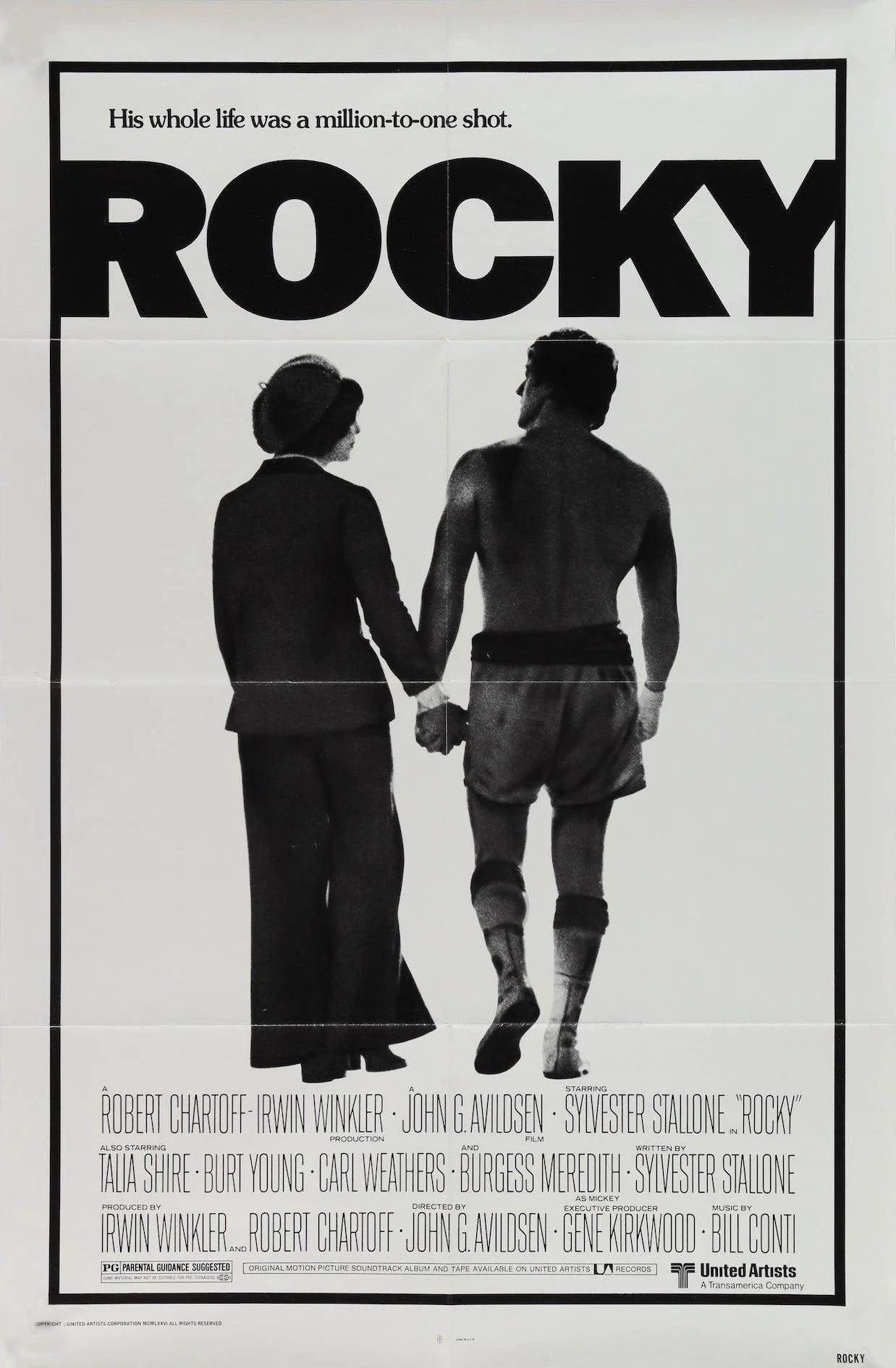 Movie poster for the 1976 film Rocky