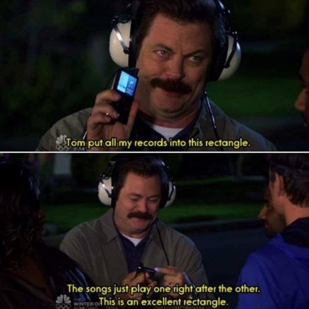 r/ipod - Nick Offerman, Nick Offerman with a mustache holding a phone