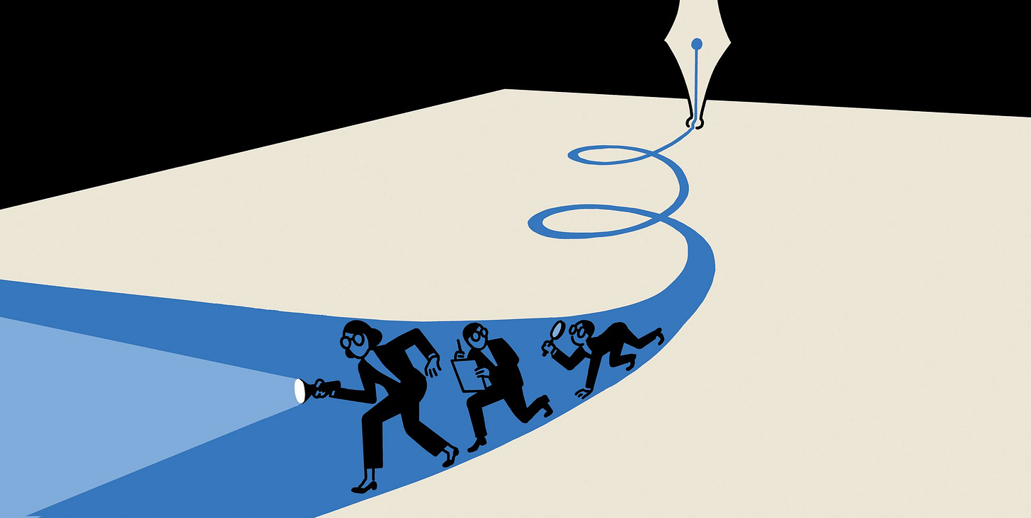 People crawling through a tunnel drawn by a pen. People crawling through a tunnel drawn by a pen.