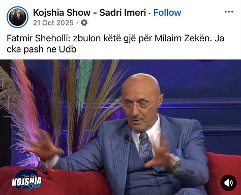 Fatmir Sheholli në folenë e tij 'Kojshia Show'