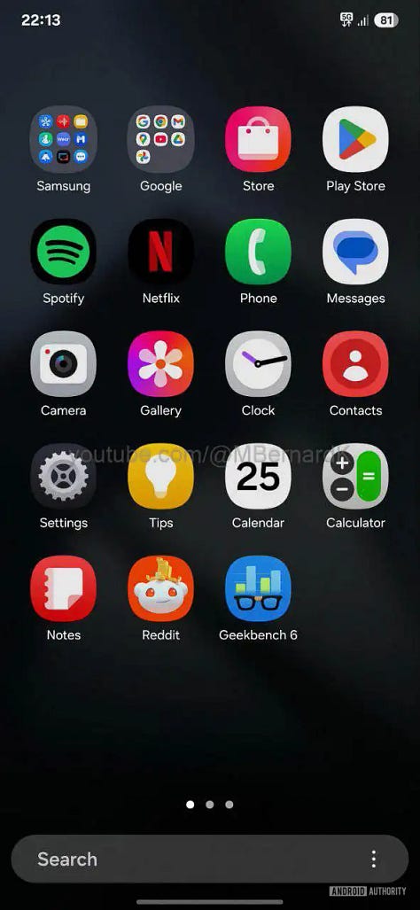 Galaxy S25 Ultra One UI 7 leaks screenshots