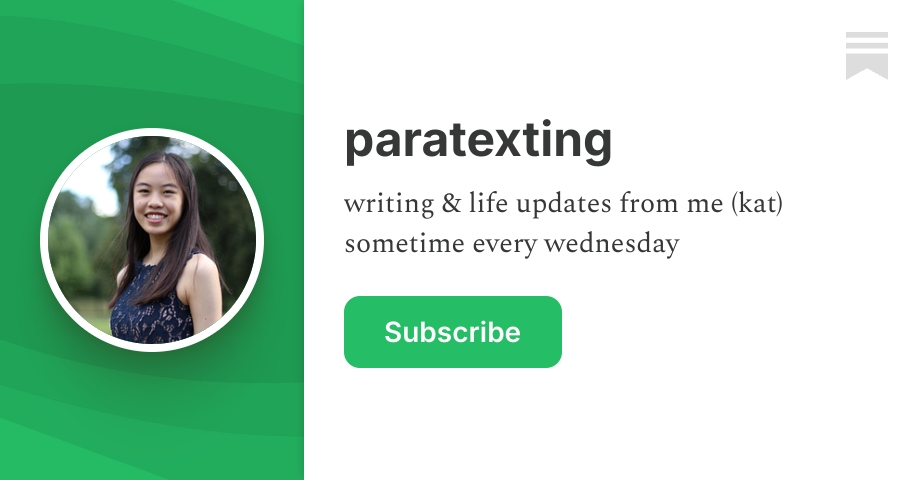 paratexting | Kat Huang | Substack