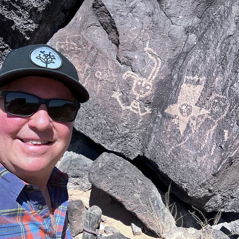 Alburquerque desert, petroglyphs, Los Hermanos