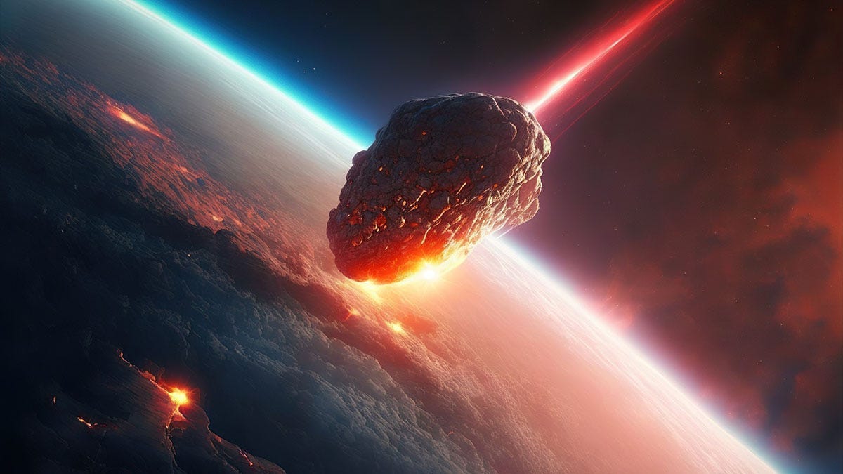 incoming asteroid impact