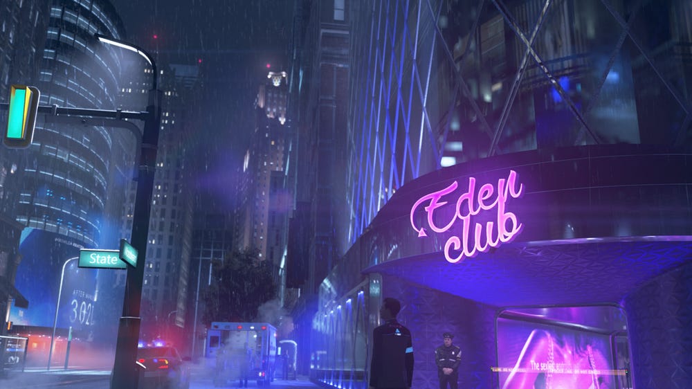 Detroit vista da Connor. connor_detroit_become_human