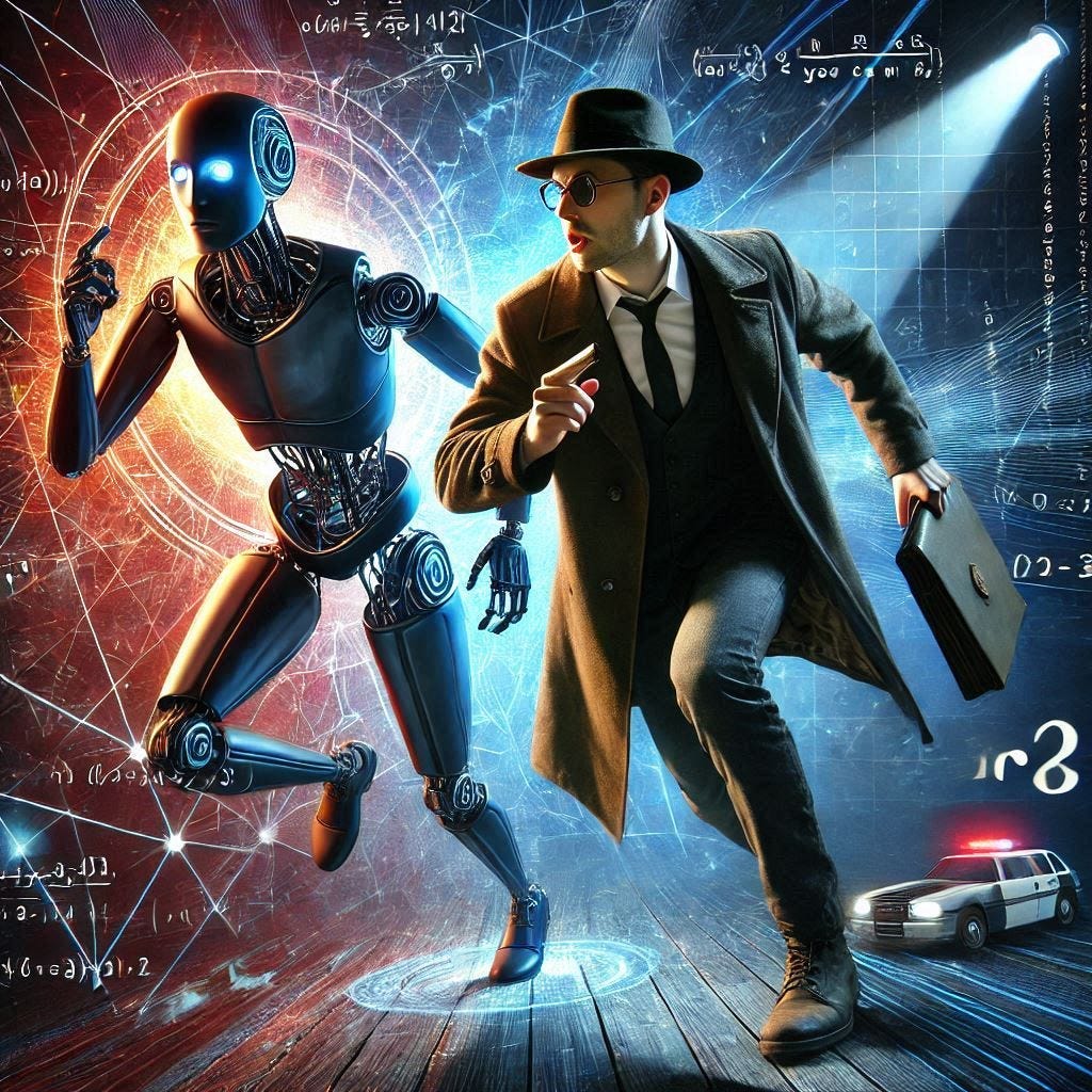 Catch Me If You Can — An AI thief running, and a Researcher Cop chasing it.