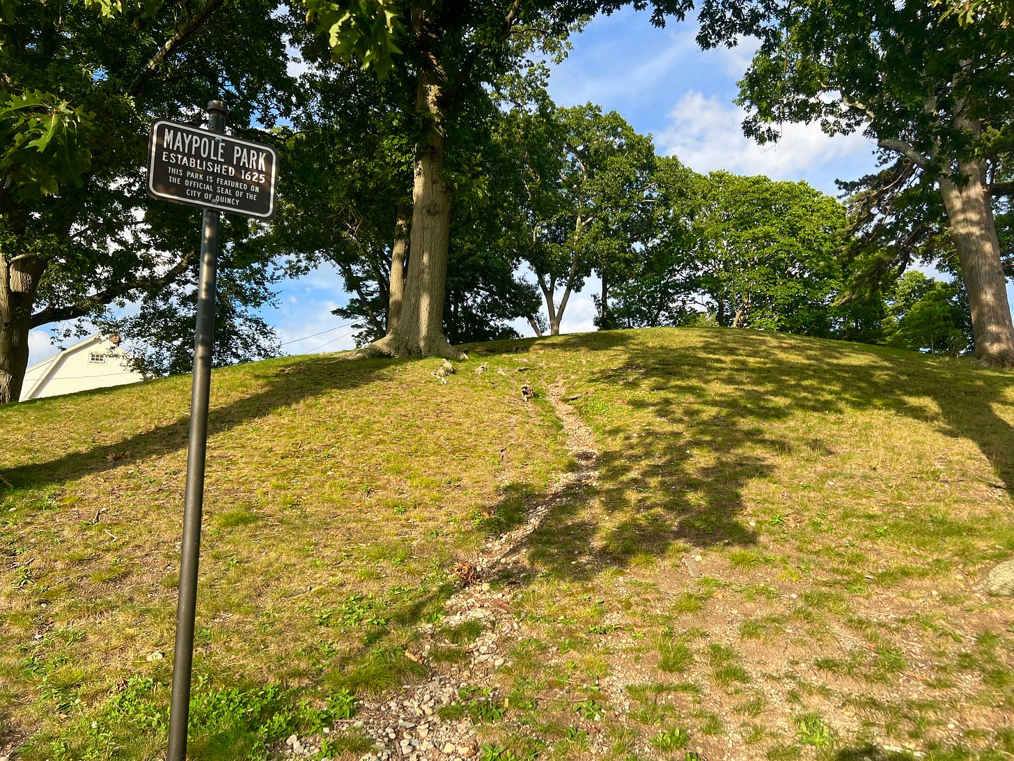 Entry to Maypole Park, "Established 1625"