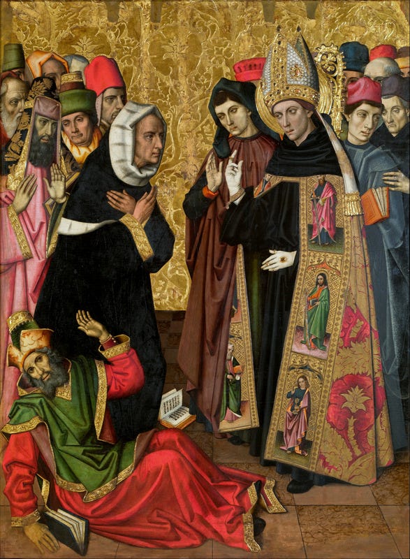 Title: Augustine Disputing with the Heretics
[Click for larger image view]