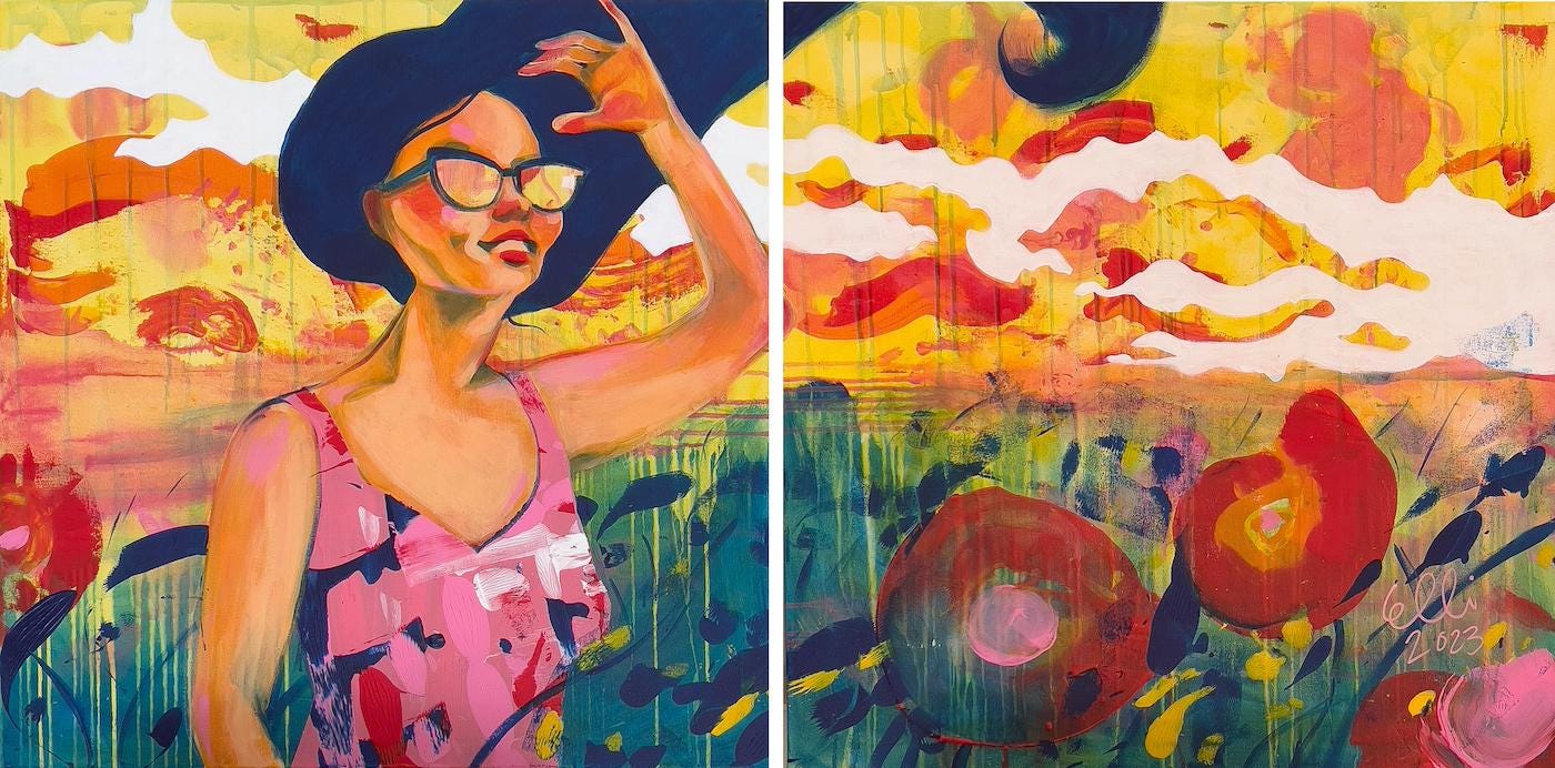 Painting To Summer Pasture by Elli Maanpää.