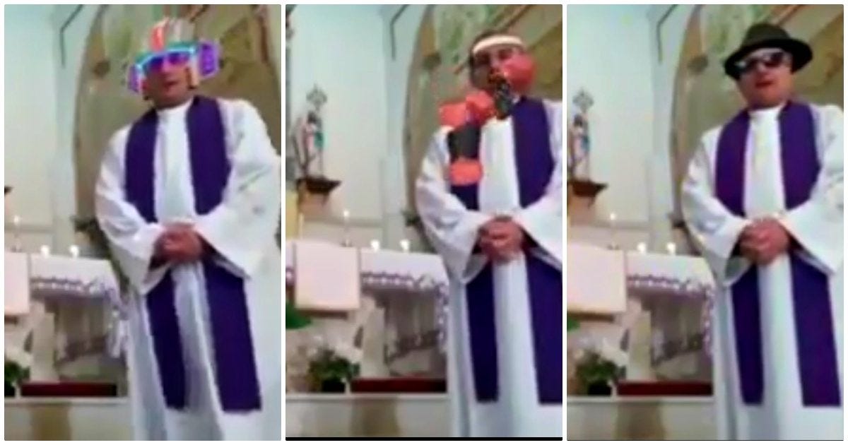 Coronavirus, sacerdote fa la messa in streaming ma attiva per ... Coronavirus, sacerdote fa la messa in streaming ma attiva per ...