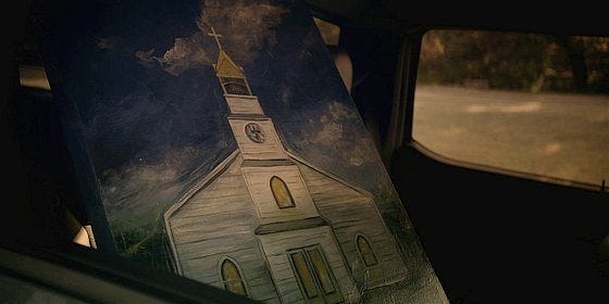 Walker paining of the church for Micki truck 2.02. Walker paining of the church for Micki truck 2.02.