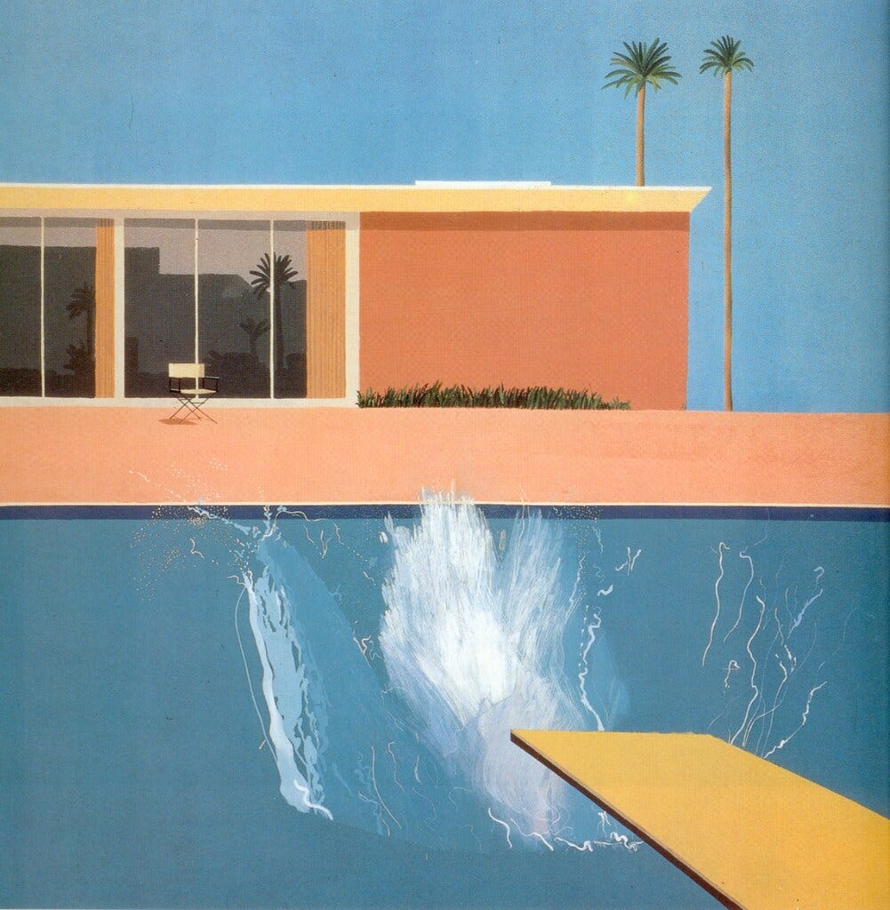 《A Bigger Splash》在 Tate 展出｜來源：oddsock／Flickr（CC BY）