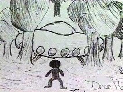 Dibujos de los niños del Caso Ovni Ariel