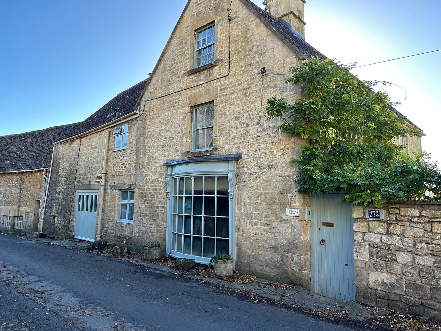 The stone-built Old Bakery in Turleigh. A bow fronted window is next to the door. Photo: Roland Millward The stone-built Old Bakery in Turleigh. A bow fronted window is next to the door. Photo: Roland Millward