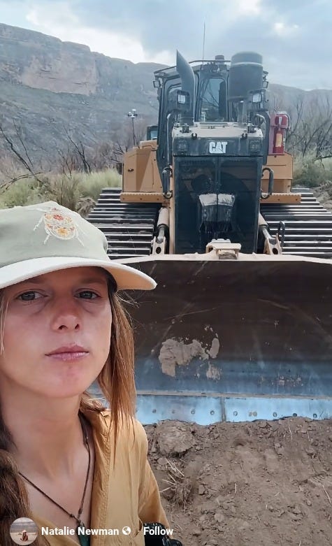 Natalie Newman has documented the beauty of the Big Bend for years through her photography. Now she is bearing witness to its destruction by US government contractors. (Photo by Natalie Newman) Natalie Newman has documented the beauty of the Big Bend for years through her photography. Now she is bearing witness to its destruction by US government contractors. (Photo by Natalie Newman)
