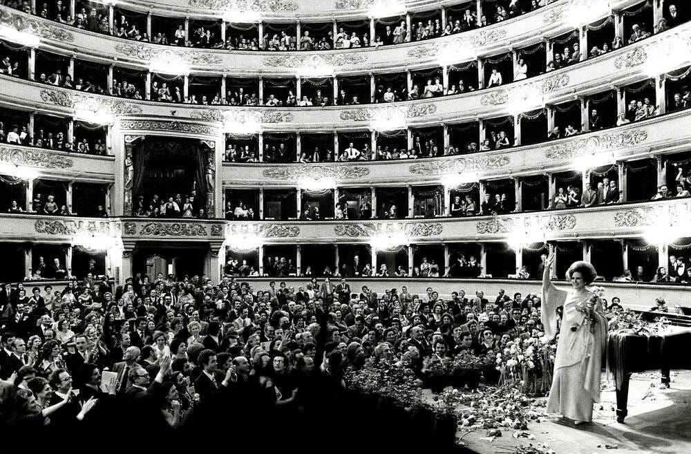 Renata Tebaldi - Teatro alla Scala (1974) - Photographic print for sale