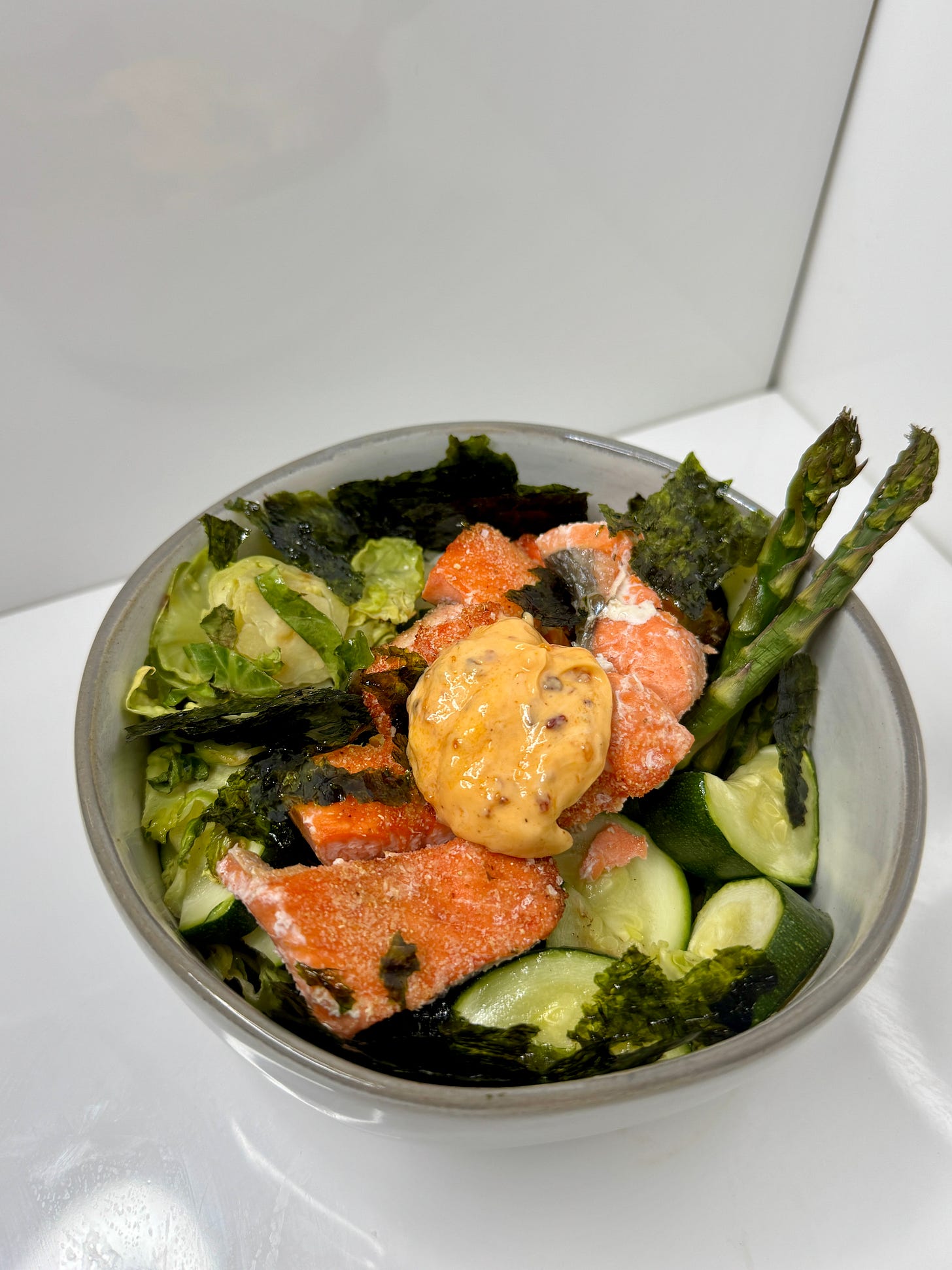 Salmon & greens bowl