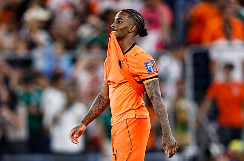Crysencio Summerville of Netherlands reacts after missing a penalty in the penalty shootout following the FIFA World Cup 2026 Round Of 32 match between Netherlands and Morocco at Monterrey Stadium on June 29, 2026 in Guadalupe, Mexico. (Photo by Heuler Andrey/Eurasia Sport Images/Getty Images) Crysencio Summerville of Netherlands reacts after missing a penalty in the penalty shootout following the FIFA World Cup 2026 Round Of 32 match between Netherlands and Morocco at Monterrey Stadium on June 29, 2026 in Guadalupe, Mexico. (Photo by Heuler Andrey/Eurasia Sport Images/Getty Images)