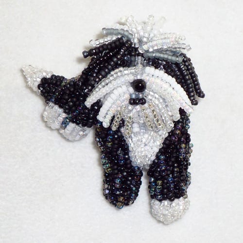 Bead embroidery Havanese blue eyes beadwork bead embroidery animal dog jewelry shopping etsy amazon vanderpump dogs Bead embroidery Havanese blue eyes beadwork bead embroidery animal dog jewelry shopping etsy amazon vanderpump dogs