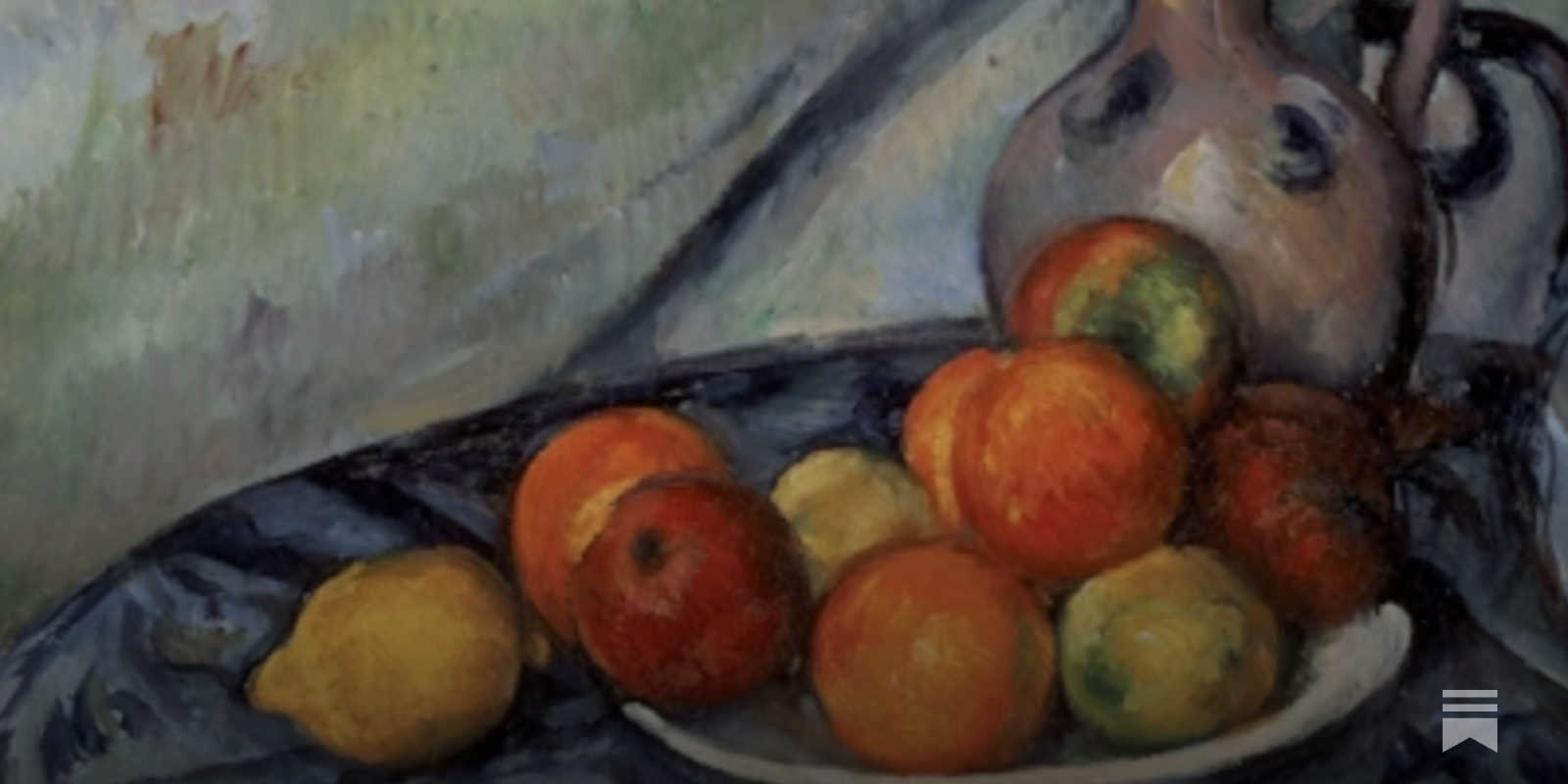 Paul Cezanne's Fruit and Jug on a Table (c. 1890-94)