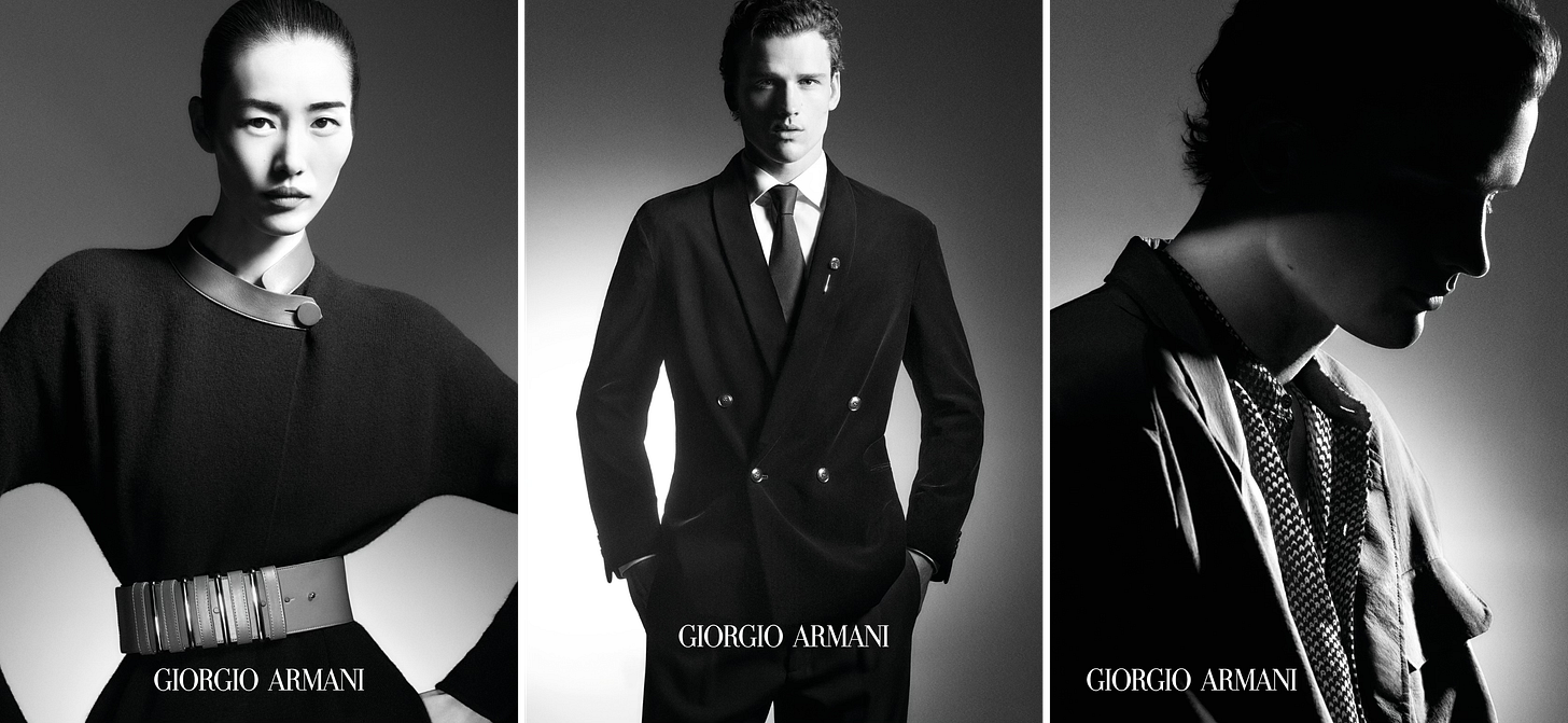 Giorgio Armani Rediscovering the Essence of Light and Simplicity