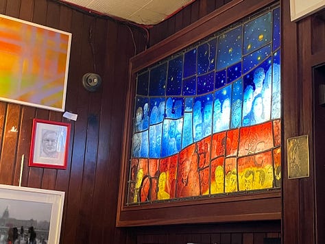 Toasties and art at Grogan's