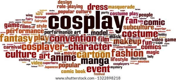 "Cosplay" word cloud "Cosplay" word cloud