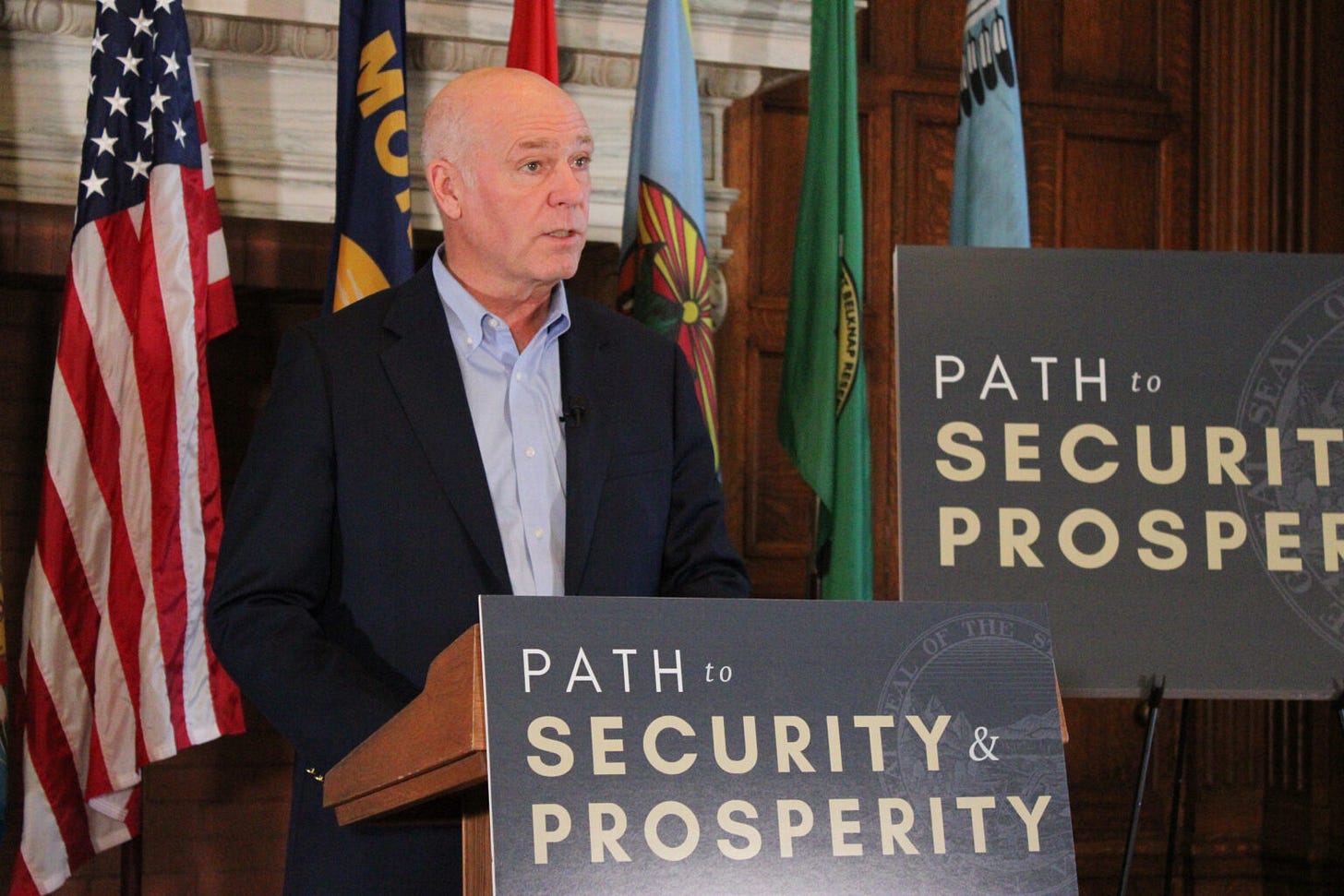 Montana Gov. Greg Gianforte outlines his budget proposal for the 2025 biennium during a news conference on Nov. 13, 2024. (Photo by Blair Miller, Daily Montanan) Montana Gov. Greg Gianforte outlines his budget proposal for the 2025 biennium during a news conference on Nov. 13, 2024. (Photo by Blair Miller, Daily Montanan)
