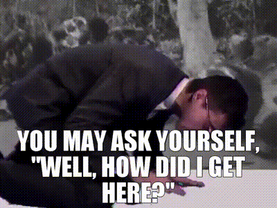 YARN | You may ask yourself, "Well, how did I get here?" | Talking Heads -  Once in a Lifetime (Official Video) | Video gifs by quotes | 45f08305 | 紗