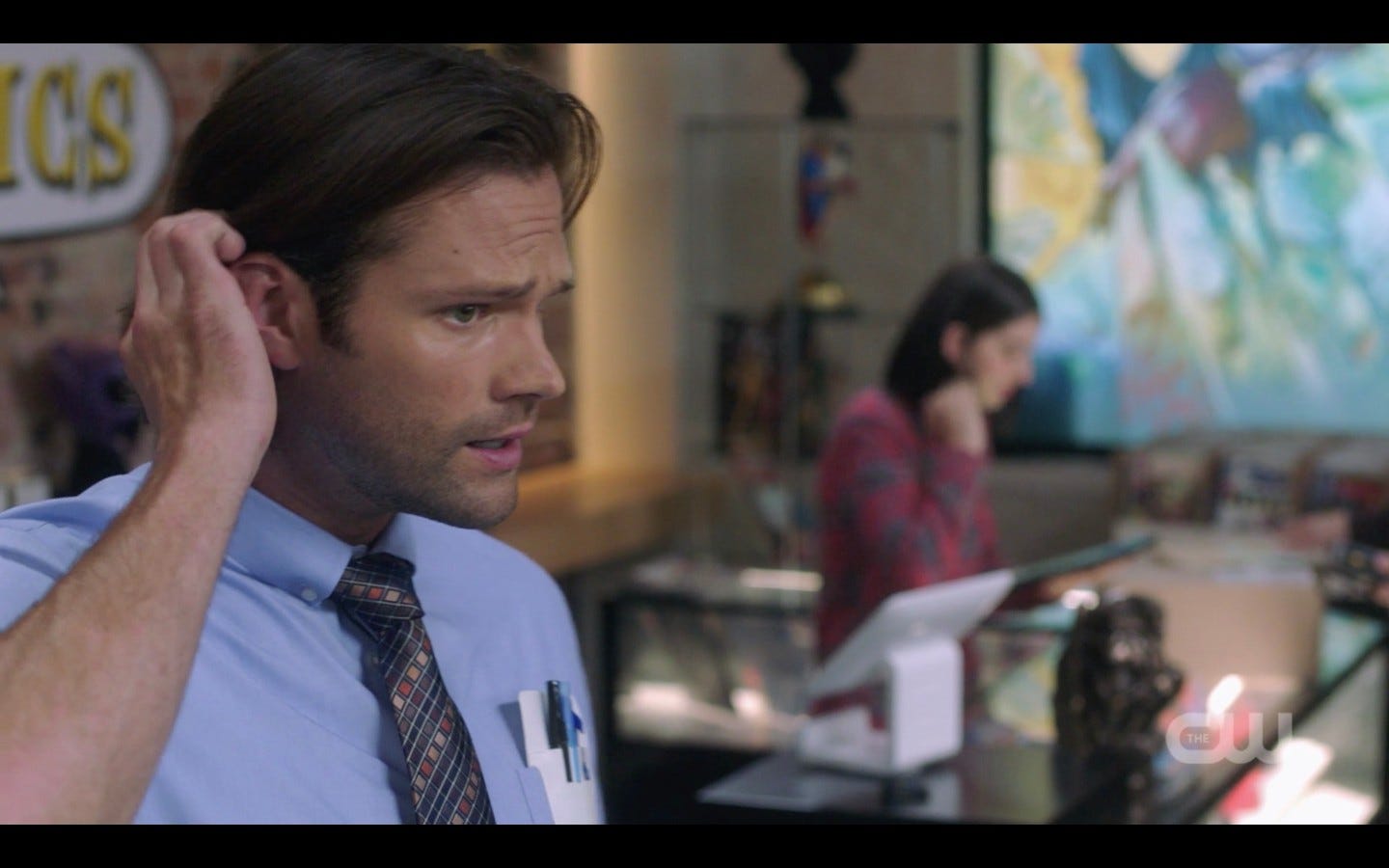 sam winchester playing with hair for dean 1404 sam winchester playing with hair for dean 1404