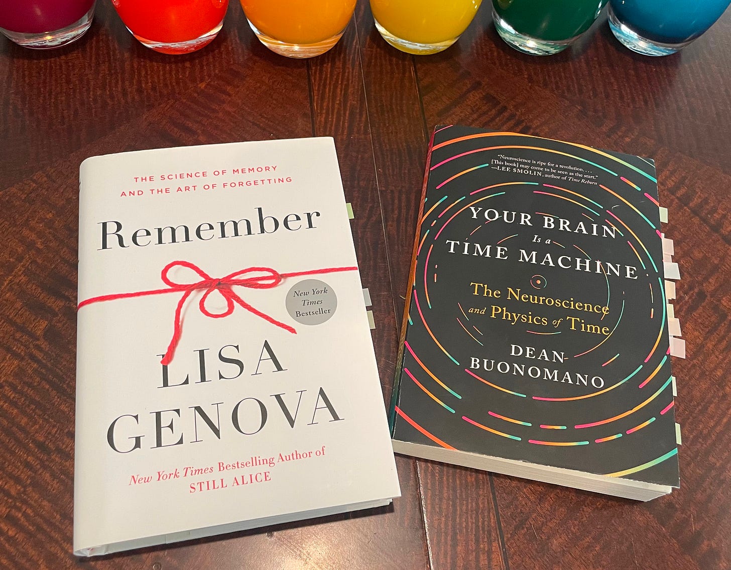 Remember by Lisa Genova and Your Brain is a Time Machine: The Neuroscience and Physics of Time by Dean Buanoman