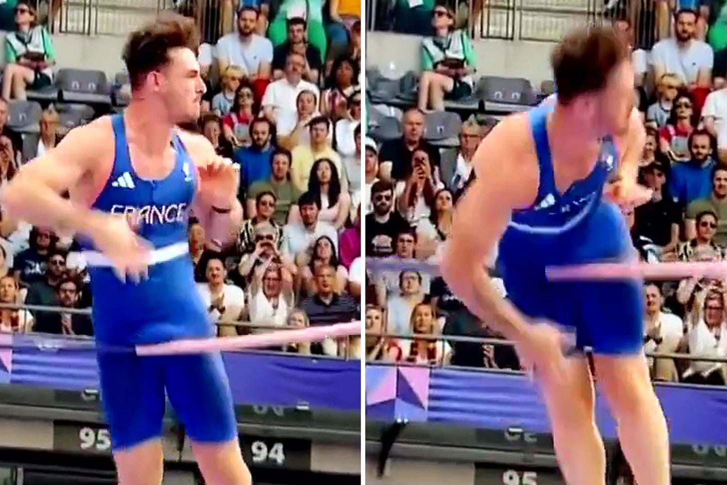 Viral Olympics 2024 pole vaulter whose bulge KO'd medal dreams breaks  silence as he reveals what really held him back | The US Sun