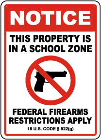 School Zone Federal Firearms Restrictions Apply Sign - Fast Shipping & 10% Discount Available School Zone Federal Firearms Restrictions Apply Sign - Fast Shipping & 10% Discount Available