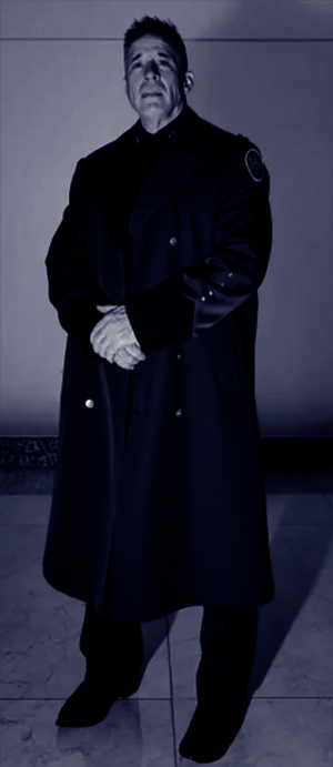 Gregory Bovina in full Nazi regalia, looking quite proud