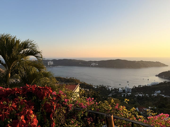 Views of Acapulco Bay from Zibu restaurant