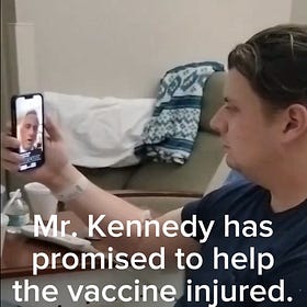 Video: RFK Jr. reaches out to vaccine injured Cody. All other politicians looked away. Hey Washington! Time to act! No program brings immediate medical care for the injured left fighting for life. 