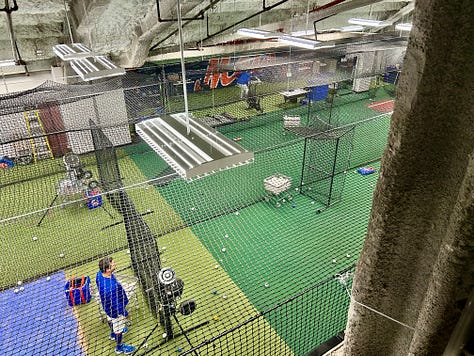 batting cage, lounge