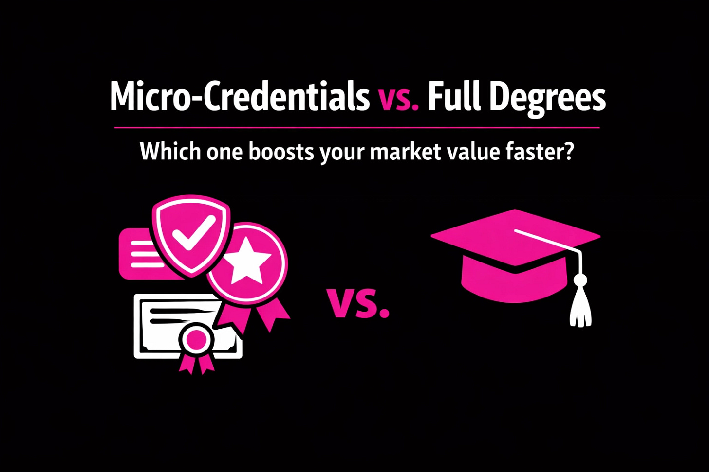 Micro-Credentials vs. Full Degrees: Which One Actually Gets You the Raise?