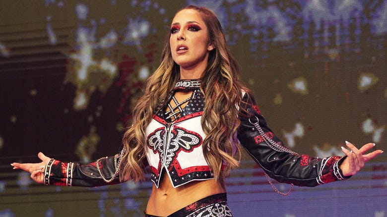 Britt Baker making her entrance