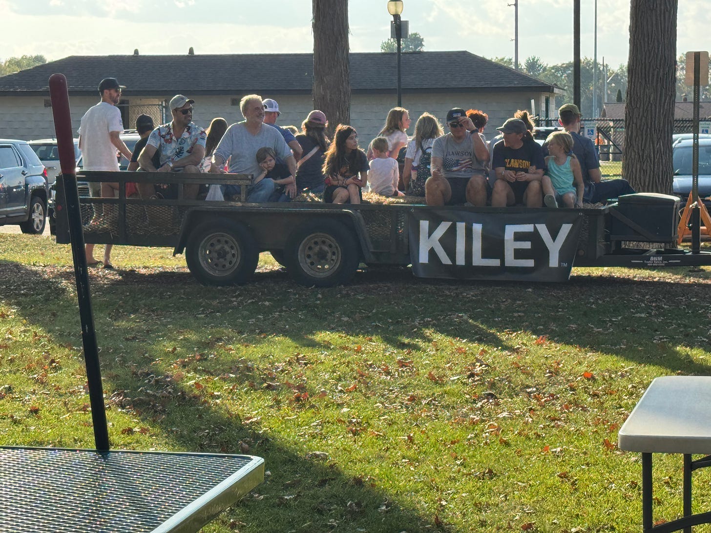 Hay rides provided by Clawson DPW. Hay rides provided by Clawson DPW.